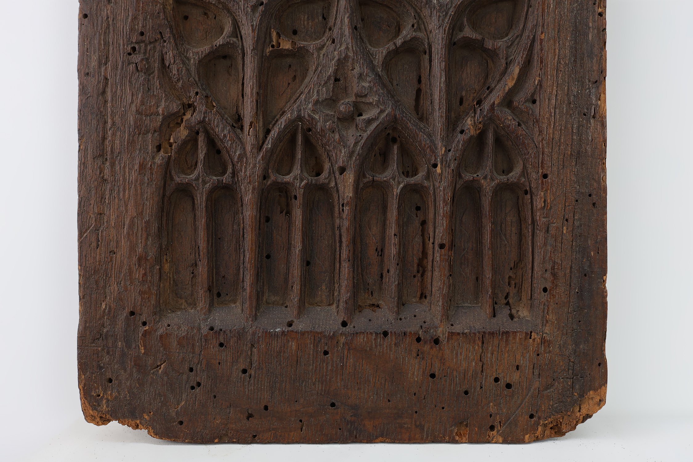 Late Gothic carved oak relief panel, France 15th centurythumbnail